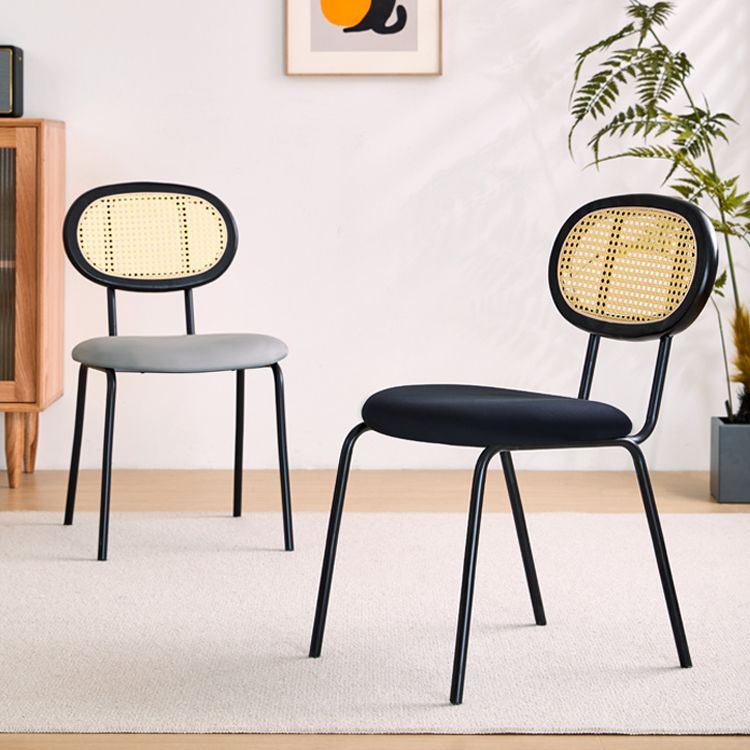 Armless Dining Chairs Industrial Side Chairs for Dining Room Clearhalo 'Dining Chairs' 'Dining Tables & Seating' 'dining_chair' 'furn' 'furn_dining_chair' 'Furniture' 'Kitchen & Dining Furniture' 1200x1200_67523cf2-fb6f-495d-b998-b048c3b8c696