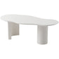 Scandinavian White Cocktail Table with Free Form Top in Solid Wood Clearhalo 'Coffee & Accent Tables' 'Coffee Tables' 'coffee_tables' 'furn' 'furn_coffee_tables' 'Furniture' 'Living Room Furniture' 1200x1200_67524ee3-0d1d-44fd-a74d-588d88d86029