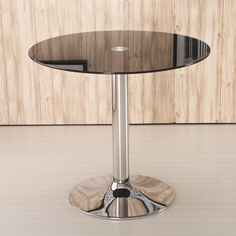 Modern Round Dining Room Table Tempered Glass Table with Tulip Base for Dining Room Clearhalo ' dining_table' 'Dining Tables & Seating' 'Dining Tables' 'furn' 'furn_dining_table' 'Furniture' 'furniture_dining_table' 'Kitchen & Dining Furniture' 'kitchen&dining_furn' 'kitchen' 'kitchen_dining_table' 1200x1200_67525821-6a77-47f3-8b27-ef1412997f9d