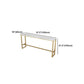 White Glam Style Bar Table in Gold Iron Top and Faux Marble Milk Tea Shop Bar Table Clearhalo 'Bar Furniture' 'Bar Tables' 'bar_tables' 'furn' 'furn_bar_tables' 'Furniture' 'furniture_bar_tables' 'Kitchen & Dining Furniture' 'kitchen&dining_furn' 'kitchen' 1200x1200_67530841-ca9c-4a4b-a3fa-1cb1018ecbf2