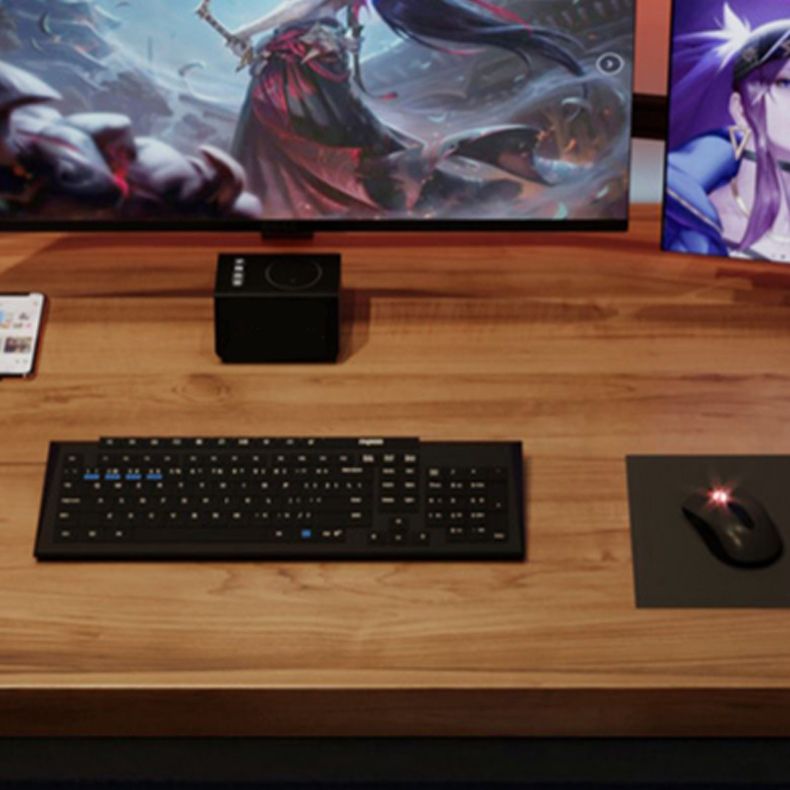 Escritorio de escritura de madera sólida escritorio de juegos rectangular industrial para el hogar