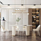 Luxury Double Pedestal Dining Table Oval Sintered Stone Kitchen Desk