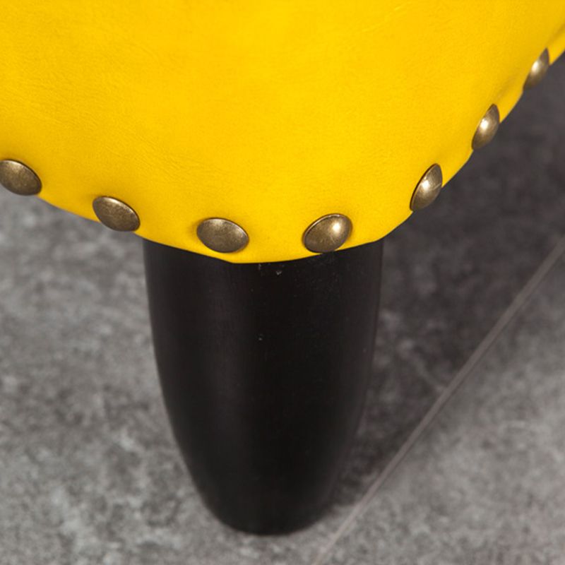 Glam Ottoman Faux Leather Upholstered Solid Color Square Ottoman with Nailhead Trim Clearhalo 'furn' 'furn_ottomans_poufs' 'Furniture' 'Living Room Furniture' 'Ottomans & Poufs' 'ottomans_poufs' 1200x1200_6755dfde-a577-48ef-b18a-4ad21346d55d