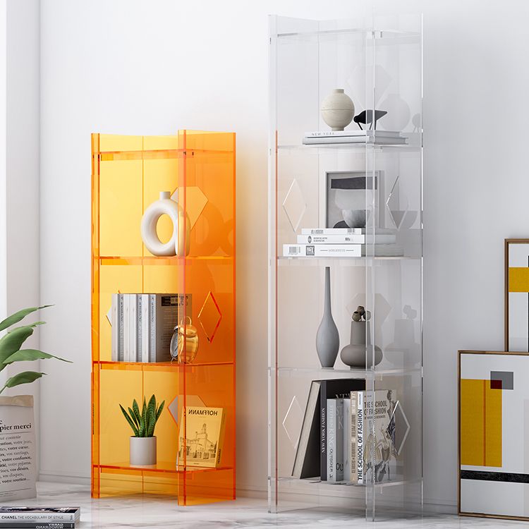 Modern Style Closed Back Standard Bookshelf Acrylic Bookcase for Home Office Clearhalo 'Bookcases' 'furn' 'furn_bookcases' 'Furniture' 'Office Furniture' 1200x1200_6756938d-caff-4e74-8f4b-735efbec131c