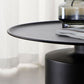 Couchtisch aus Metall mit Tablettplatte, Mid-Century Modern, Sockel-Cocktailtisch