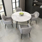 Contemporary Style Round Table Set 1/2/5/7 Pieces Dining Set for Home