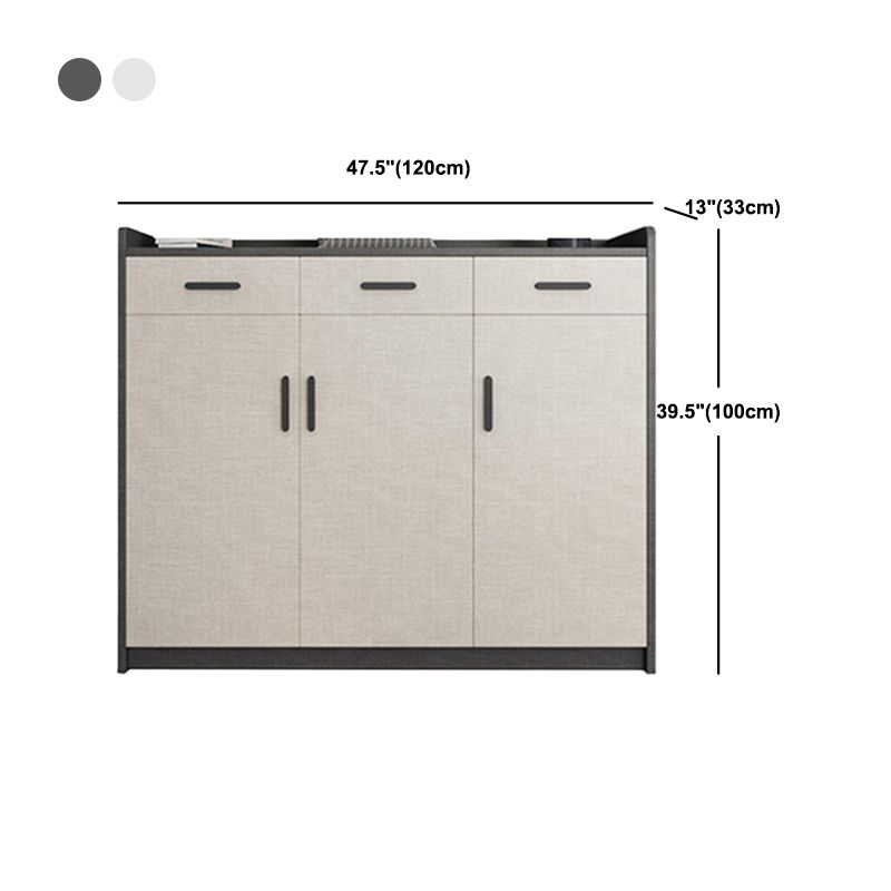 Moderne Holzschrankstange zieht Rechteckseitenschrank mit Schublade