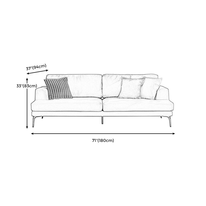Stain Resistant Faux Leather Sofa Recessed Arm Cushions Settee Couch Clearhalo 'furn' 'furn_sofas' 'Furniture' 'Living Room Furniture' 'Sofa' 'sofas' 1200x1200_675a919d-f913-4f6b-854c-60274a199210