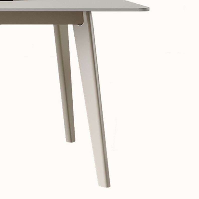 Contemporain 1/2/5/7 Pièces Ensemble de restauration Rectangle Table à manger en pierre pour cuisine