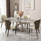 Dining Room Set Contemporary Sintered Stone Dining Table Rectangular Dining Table with Metal Base Clearhalo 'Dining Room Sets' 'Dining Tables & Seating' 'dining_room_set' 'furn' 'furn_dining_room_set' 'Furniture' 'furniture_dining_room_set' 'Kitchen & Dining Furniture' 'kitchen&dining_furn' 'kitchen' 1200x1200_675c86de-9ce8-4e4a-a884-04b8a29be60a