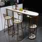 Modern Style Bar Table 42-inch Height Stone Top Bistro Table with Storage Shelf Clearhalo 'Bar Furniture' 'Bar Tables' 'bar_tables' 'furn' 'furn_bar_tables' 'Furniture' 'furniture_bar_tables' 'Kitchen & Dining Furniture' 1200x1200_675dbdf0-cb46-49f1-bd5e-63549e40a67c