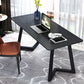 Black Office Desk Contemporary Style Writing Desk for Office and Home