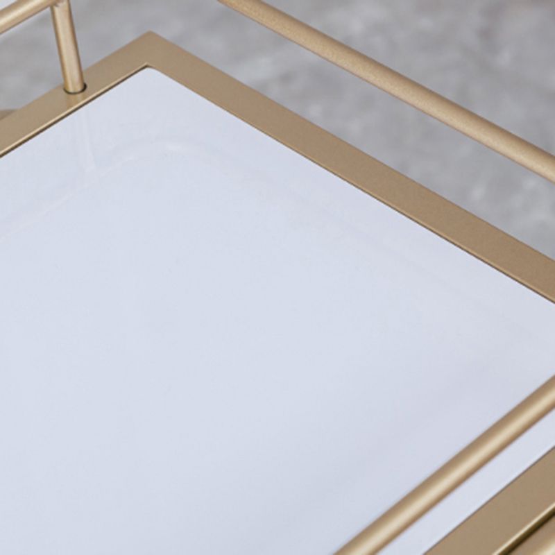 Contemporary 31.5"H Prep Table Rectangular Metal Rolling Prep Table for Dining Room Clearhalo 'furn' 'furn_kitchen_islands_carts' 'Furniture' 'Kitchen & Dining Furniture' 'Kitchen Islands & Carts' 'kitchen_islands_carts' 1200x1200_67612188-d7ec-4c19-aa29-448d668ce78a