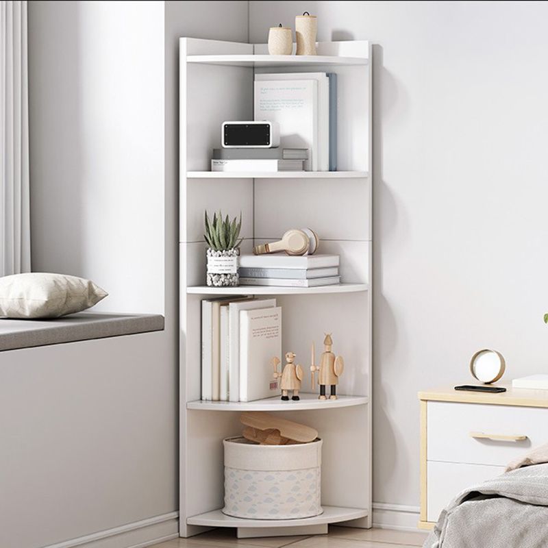 Cofre de acento triángulo contemporáneo con estantes Cofre resistente a los rasguños de madera