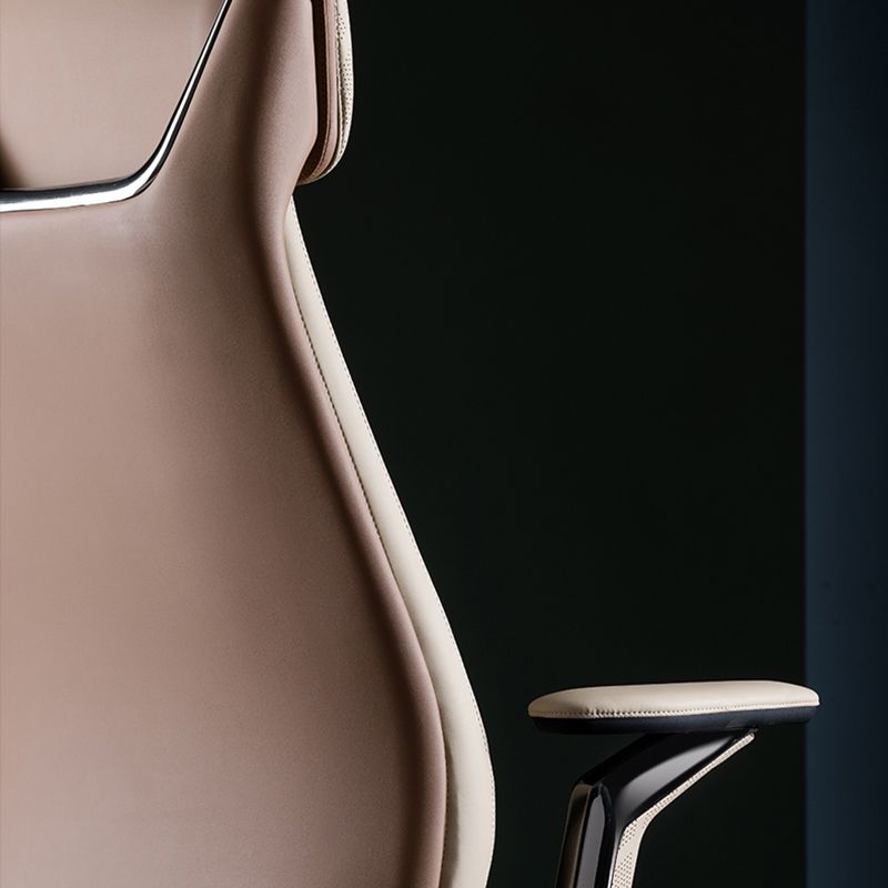 Contemporary Swivel Executive Chair Padded Arms Managers Chair for Office Clearhalo 'furn' 'furn_office_chair' 'Furniture' 'Office Chairs' 'Office Furniture' 'office_chair' 1200x1200_676483a6-4a83-41ca-a246-6380c5eeb6dc