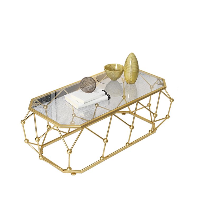 Modern Frame Coffee Cocktail Table Rectangular Glass Top Coffee Table Clearhalo 'Coffee & Accent Tables' 'Coffee Tables' 'coffee_tables' 'furn' 'furn_coffee_tables' 'Furniture' 'Living Room Furniture' 1200x1200_6764c1e2-ea6d-4d27-aa88-08c4713589c6