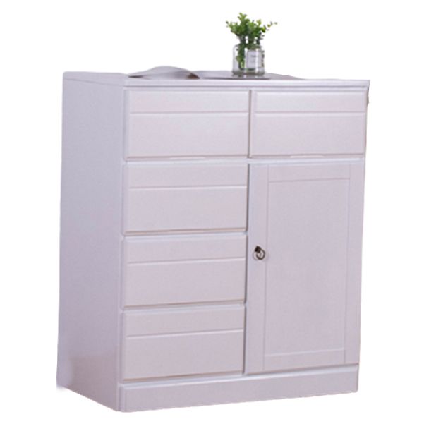 Cassettiera portaoggetti moderna in legno massello Cassettiera portaoggetti orizzontale