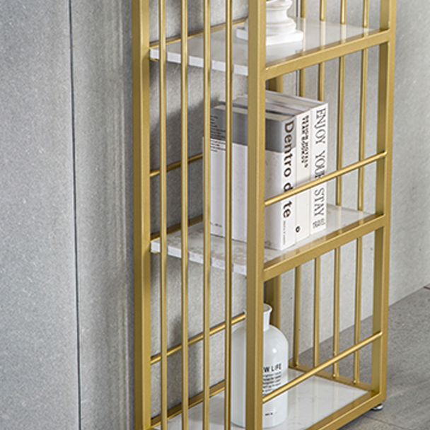 Gold Glam Style Table in Faux Marble Bar Table with Metal Base for Kitchen Clearhalo 'Bar Furniture' 'Bar Tables' 'bar_tables' 'furn' 'furn_bar_tables' 'Furniture' 'furniture_bar_tables' 'Kitchen & Dining Furniture' 1200x1200_676680d9-ed1b-4678-83b3-413f96cfb153