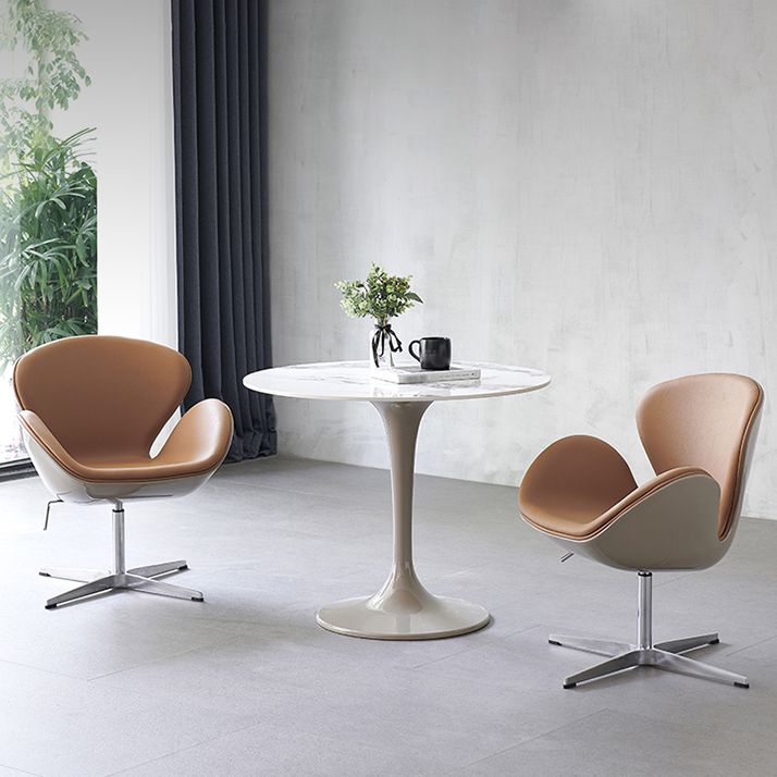 Modern 1/2/3/4/5 Pieces Dining Set Round Sintered Stone Dining Table Set Clearhalo 'Dining Room Sets' 'Dining Tables & Seating' 'dining_room_set' 'furn' 'furn_dining_room_set' 'Furniture' 'furniture_dining_room_set' 'Kitchen & Dining Furniture' 1200x1200_6766ee1c-95ee-47be-be27-ed73e75369a1