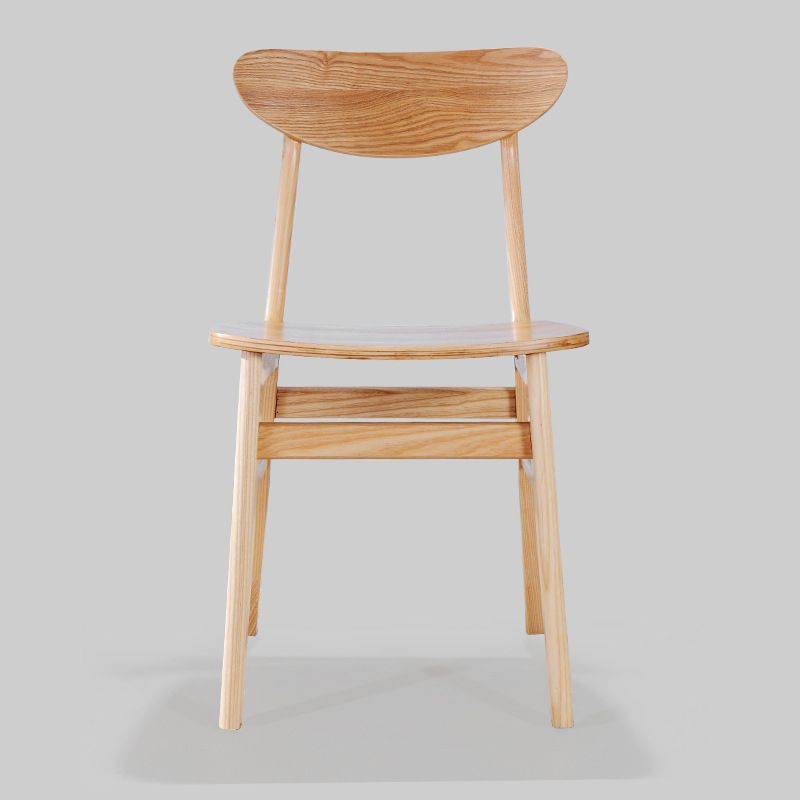 Modern Solid Wood Dining Chair Indoor-Outdoor Open Back Side Chair Clearhalo 'Dining Chairs' 'Dining Tables & Seating' 'dining_chair' 'furn' 'furn_dining_chair' 'Furniture' 'Kitchen & Dining Furniture' 1200x1200_67676c7f-fe40-4484-bda1-efc870cee51a