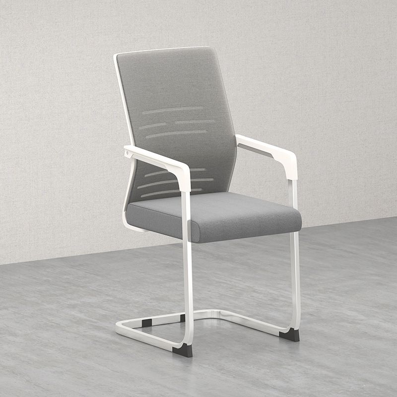 Sedia da ufficio a armi fisse moderna senza ruote sedia da gioco ergonomico