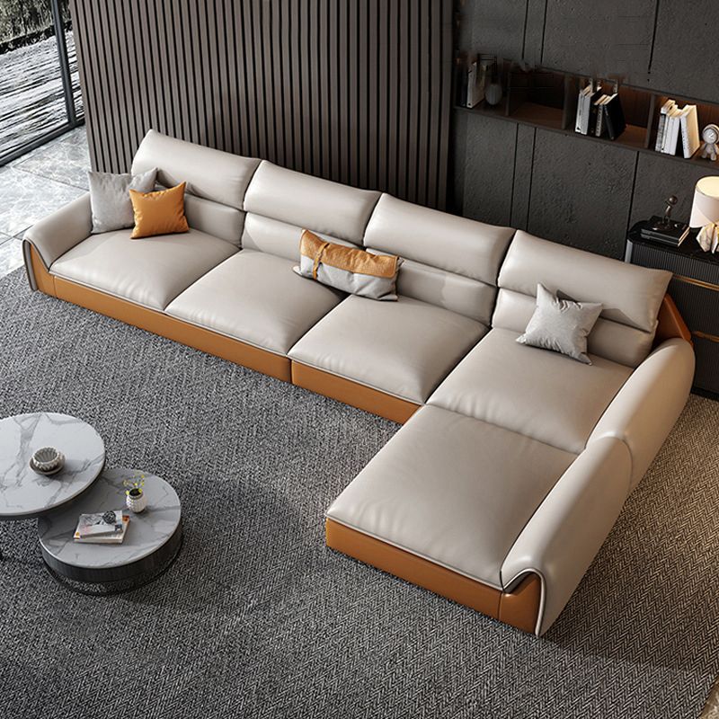 SOFA NEAPE NEAPE A 4 posti Sezione resistente alle macchie in pelle