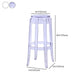 Modern Armless Stackable Counter Stool Plastic Living Room Bar Stool with Plastic Seat Clearhalo 'Bar Furniture' 'Bar Stools' 'bar_stools' 'furn' 'furn_bar_stools' 'furniture_bar_stools' 'Kitchen & Dining Furniture' 'kitchen&dining_furn' 'kitchen' 'kitchen_furn' Furniture' 1200x1200_6769d301-b78f-4128-b637-02258153da7d