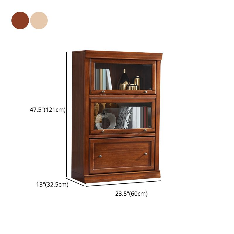 Wooden Standard Bookcase Modern Style Closed Back Vertical Bookshelf With Door Clearhalo 'Bookcases' 'furn' 'furn_bookcases' 'Furniture' 'Office Furniture' 1200x1200_676c815f-f712-43bb-8308-f9eb7c36c34a