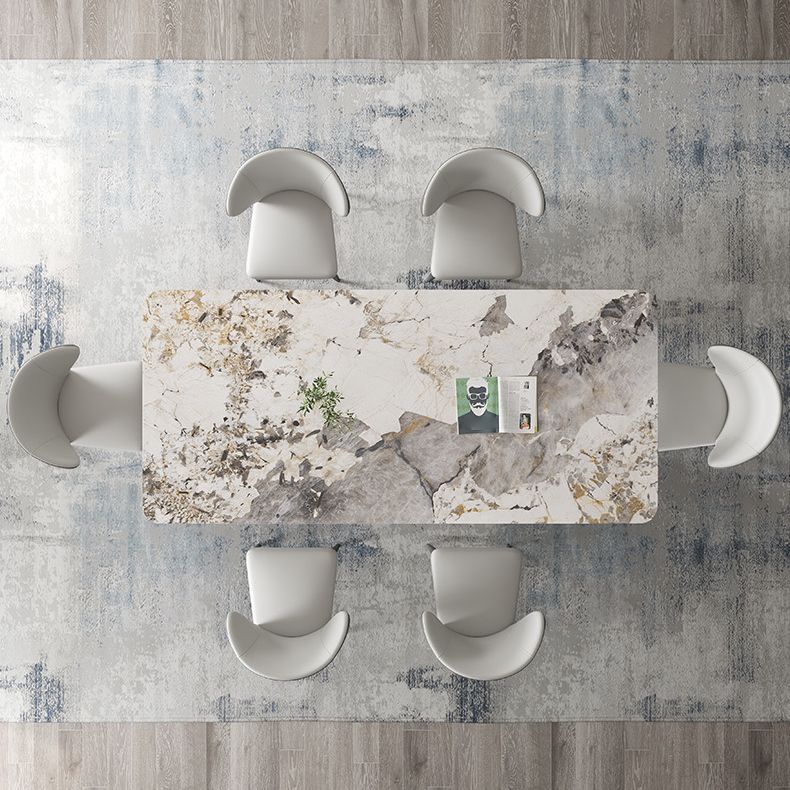 1/2/4/5/6/7/8 Pieces Dining Chair Set Sintered Stone Dining Room Set with Pedestal Base Clearhalo 'Dining Room Sets' 'Dining Tables & Seating' 'dining_room_set' 'furn' 'furn_dining_room_set' 'Furniture' 'furniture_dining_room_set' 'Kitchen & Dining Furniture' 1200x1200_676d34b7-f239-4cda-99ef-3b45e97370fb