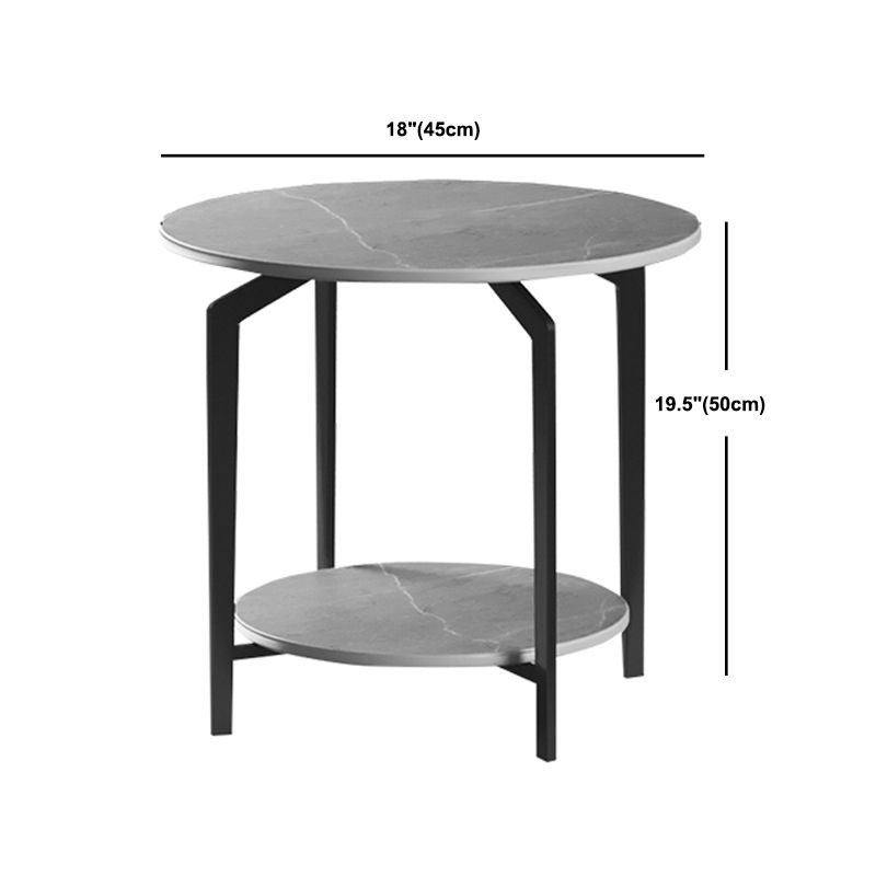 2 Nesting Slate Coffee Table Set Oval Coffee Table with Storage Clearhalo 'Coffee & Accent Tables' 'Coffee Tables' 'coffee_tables' 'furn' 'furn_coffee_tables' 'Furniture' 'Living Room Furniture' 1200x1200_676d6f4c-7e65-4371-9eaa-337ab2abd9b6