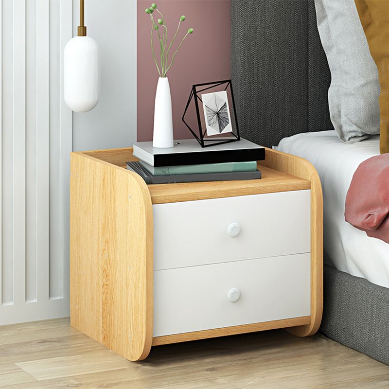 Moderne Nachahmung Holz Nachttisch Schubladen Aufbewahrung 20 Zoll H Night Tisch