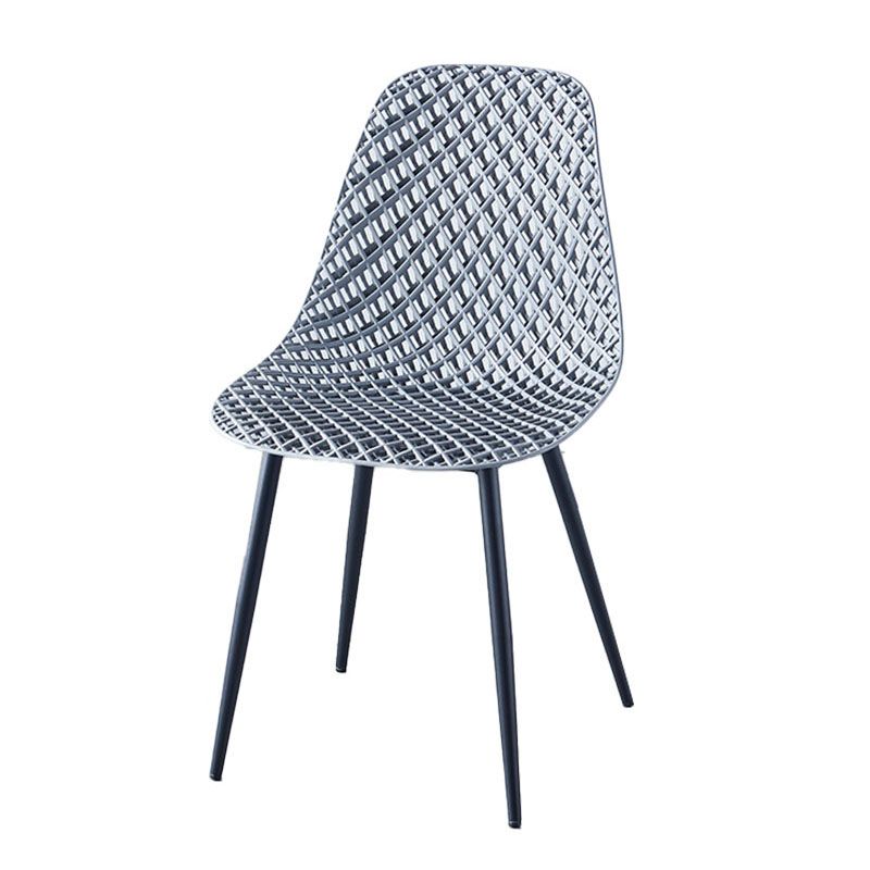 Contemporary Kitchen Chair Dining Armless Side Chair with Metal Legs Clearhalo ' kitchen&dining_furn' 'Dining Chairs' 'Dining Tables & Seating' 'dining_chair' 'Furniture' 'furniture_dining_chair' 'Kitchen & Dining Furniture' 'kitchen' 1200x1200_6772adec-319f-492f-a4be-039e025dbc58