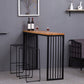 Modern Bar-height Table with Black Base 41.3-inch Height Table for Patio Use Clearhalo 'Bar Furniture' 'Bar Tables' 'bar_tables' 'furn' 'furn_bar_tables' 'Furniture' 'Kitchen & Dining Furniture' 1200x1200_6772ed4e-7e35-44fd-bf07-dfc9354bb778