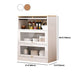 Server da pranzo in legno con porte di vetro moderno server buffet per cucina