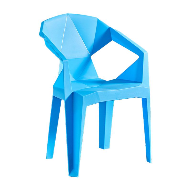 Contemporary Stackable Plastic Chair Slat Back Kitchen Arm Chair Clearhalo 'Dining Chairs' 'Dining Tables & Seating' 'dining_chair' 'Furniture' 'furniture_dining_chair' 'Kitchen & Dining Furniture' 1200x1200_6773db58-ccff-479f-be75-7836c1190a85