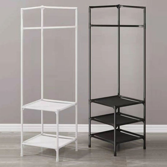 Scaffali per appendiabiti in metallo e supporto per binario per binario sospeso