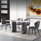 Modern Sintered Stone Top Dining Set Rectangle 1/2/5/7 Pieces Dining Area Table Set Clearhalo 'Dining Room Sets' 'Dining Tables & Seating' 'dining_room_set' 'furn' 'furn_dining_room_set' 'Furniture' 'furniture_dining_room_set' 'Kitchen & Dining Furniture' 1200x1200_67745bae-6d6c-4738-967b-a58b4ae52757