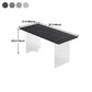 Modern Dining Table Rectangle Sintered Stone Table with Acrylic Base for Kitchen Clearhalo ' dining_table' 'Dining Tables & Seating' 'Dining Tables' 'furn' 'furn_dining_table' 'Furniture' 'furniture_dining_table' 'Kitchen & Dining Furniture' 'kitchen&dining_furn' 'kitchen' 'kitchen_dining_table' 1200x1200_6775788f-ff3c-451f-8db9-dc3ef048bbed