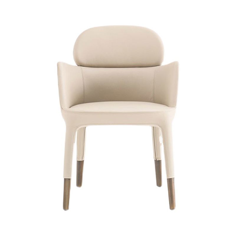 Leather Parsons Arm Chair Indoor Dining Chair for Dining Room Clearhalo 'Dining Chairs' 'Dining Tables & Seating' 'dining_chair' 'furn' 'furn_dining_chair' 'Furniture' 'Kitchen & Dining Furniture' 1200x1200_6775dd68-3dcf-413f-ac1e-4e9d3e738e79