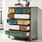 Coastal Storage Chest Dressoir Massief houten dressoir met 4/8/10/12 laden
