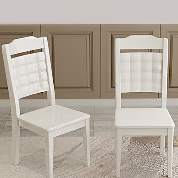 Contemporary Style Marble Dining Set with White Fixed Table and 4 Legs Base for Home Use Clearhalo 'Dining Room Sets' 'Dining Tables & Seating' 'dining_room_set' 'furn' 'furn_dining_room_set' 'Furniture' 'furniture_dining_room_set' 'Kitchen & Dining Furniture' 'kitchen&dining_furn' 'kitchen' 1200x1200_677a4a79-60fe-4dd0-841c-4c4e3f38e6ce