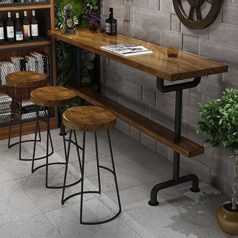 1/2/4/7/9 Pieces Bar Pub Table Set Solid Wood Bar Stool and Table Set Clearhalo 'Bar Furniture' 'furn' 'furn_home_bar_bar_sets' 'Furniture' 'Home Bars & Bar Sets' 'home_bar_bar_sets' 'Kitchen & Dining Furniture' 1200x1200_677a9ac2-26ca-4bde-8ddd-1e3df9ae4975