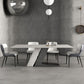 Modern White Sintered Stone Dining Table Set 1/4/5/7 Pieces Dining Set for Home Use