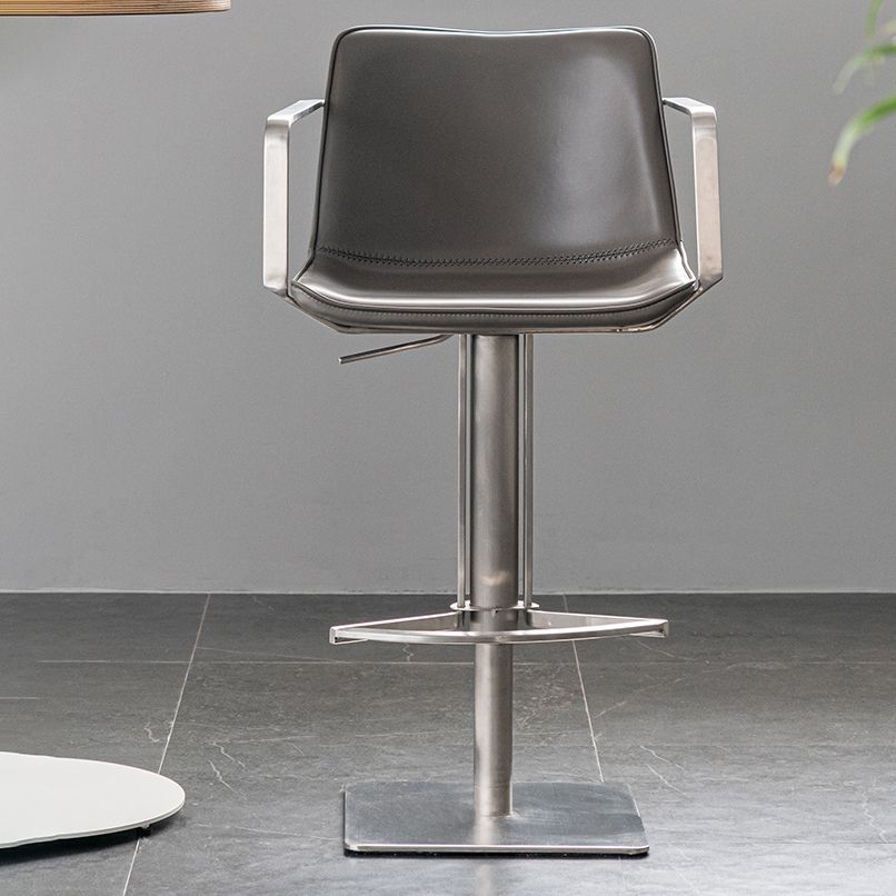 Tabouret de comptoir rembourré moderne tabouret de bar à hauteur avec repose-pieds
