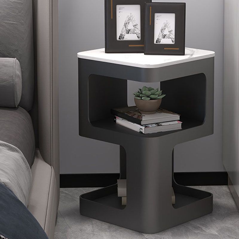 Glam Accent Table Nachtstand metaal/stenen nachttafel voor slaapkamer