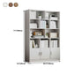 Modern Style Bookshelf Engineer Wood Closed Back Bookcase for Home Office