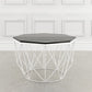 Modern Frame Coffee Table Round Glass Top Coffee Cocktail Table Clearhalo 'Coffee & Accent Tables' 'Coffee Tables' 'coffee_tables' 'furn' 'furn_coffee_tables' 'Furniture' 'Living Room Furniture' 1200x1200_67836f7d-58f4-40d7-8a62-6e655e9523d0