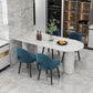 Metal Modern Free Form Table Sintered Stone Table with 3 Legs Clearhalo ' dining_table' 'Dining Tables & Seating' 'Dining Tables' 'furn' 'furn_dining_table' 'Furniture' 'furniture_dining_table' 'Kitchen & Dining Furniture' 'kitchen&dining_furn' 'kitchen' 'kitchen_dining_table' 1200x1200_67841f05-d6e1-46e0-ab41-35f5b400a6f5
