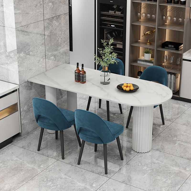 Metal Modern Free Form Table Sintered Stone Table with 3 Legs Clearhalo ' dining_table' 'Dining Tables & Seating' 'Dining Tables' 'furn' 'furn_dining_table' 'Furniture' 'furniture_dining_table' 'Kitchen & Dining Furniture' 'kitchen&dining_furn' 'kitchen' 'kitchen_dining_table' 1200x1200_67841f05-d6e1-46e0-ab41-35f5b400a6f5