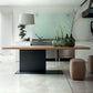 Solid Wood Rectangle Dining Table Modern Kitchen Wood Table with Metal Pedestal Clearhalo ' dining_table' 'Dining Tables & Seating' 'Dining Tables' 'Furniture' 'furniture_dining_table' 'Kitchen & Dining Furniture' 'kitchen&dining_furn' 'kitchen' 'kitchen_dining_table' 1200x1200_6784df9d-bf4f-47c5-b8f1-8aa37486507c